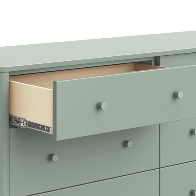 Babyletto Swell 6-Drawer Assembled Dresser - Light Sage - M27916LS