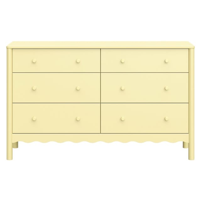 Babyletto Swell 6-Drawer Assembled Dresser - Pale Yellow - M27916PY