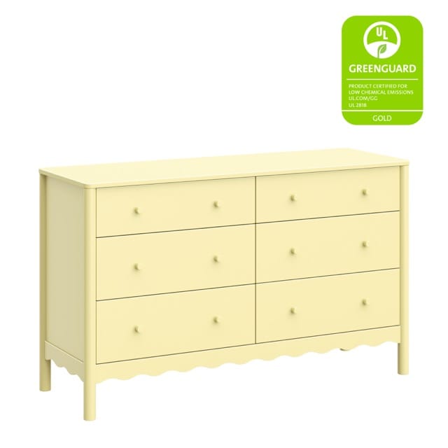 Babyletto Swell 6-Drawer Assembled Dresser - Pale Yellow - M27916PY