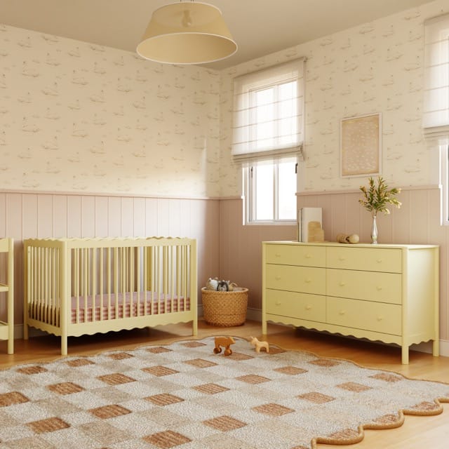 Babyletto Swell 6-Drawer Assembled Dresser - Pale Yellow - M27916PY