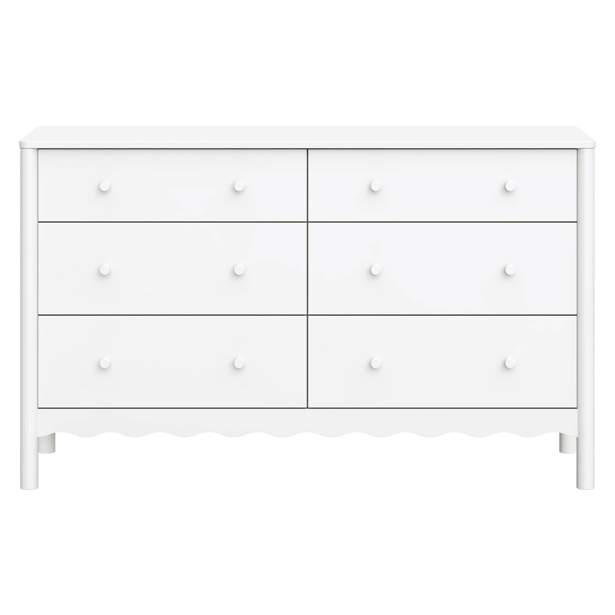 Babyletto Swell 6-Drawer Wide Assembled Dresser (56") - White