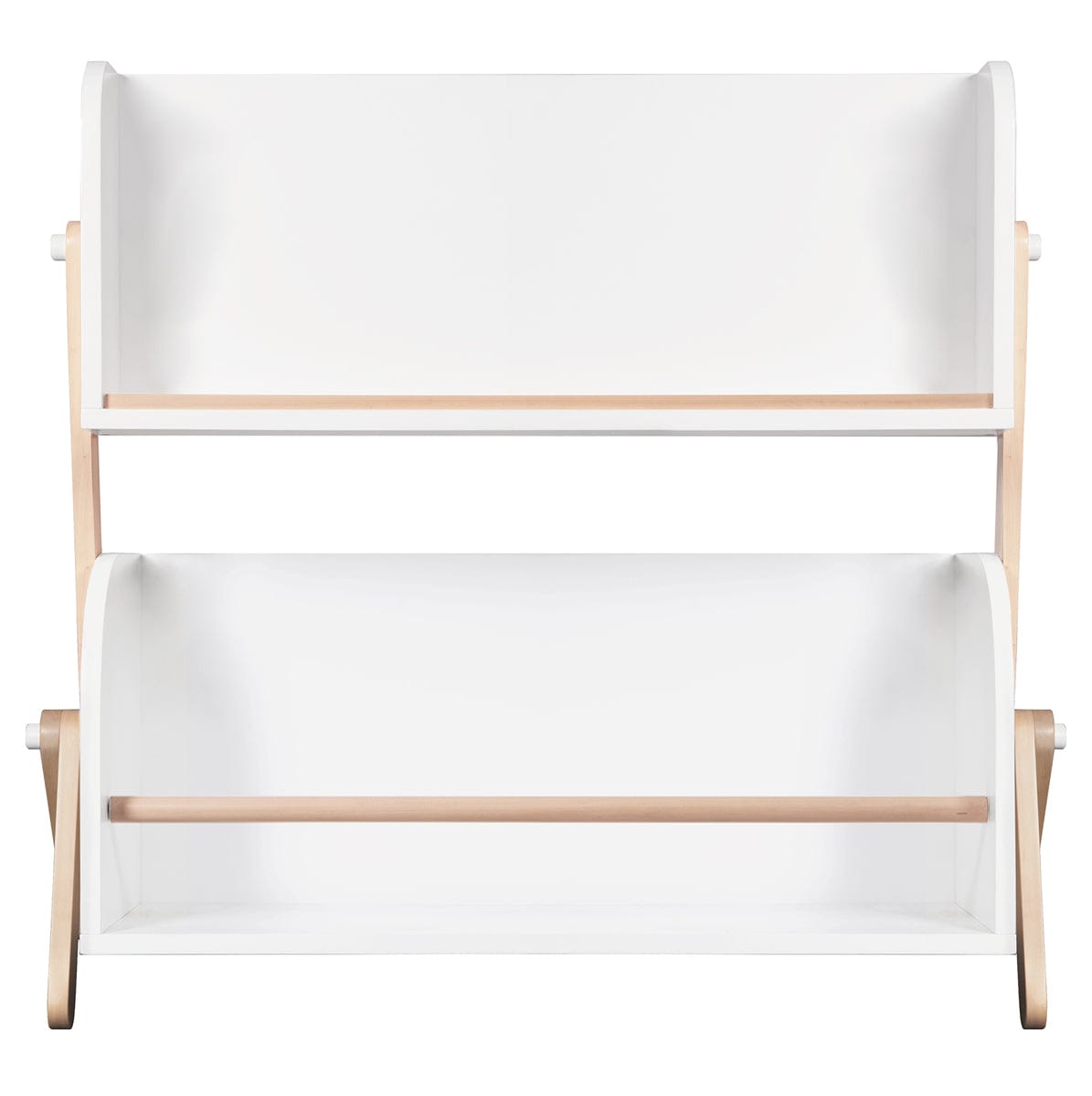 Babyletto Tally Storage and Bookshelf In White and Washed Natural Finish - M10611WNX