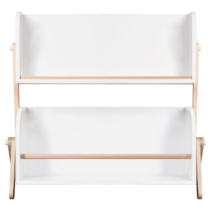 Babyletto Tally Storage and Bookshelf In White and Washed Natural Finish - M10611WNX
