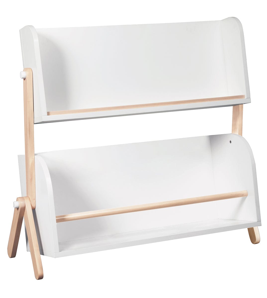 Babyletto Tally Storage and Bookshelf In White and Washed Natural Finish - M10611WNX
