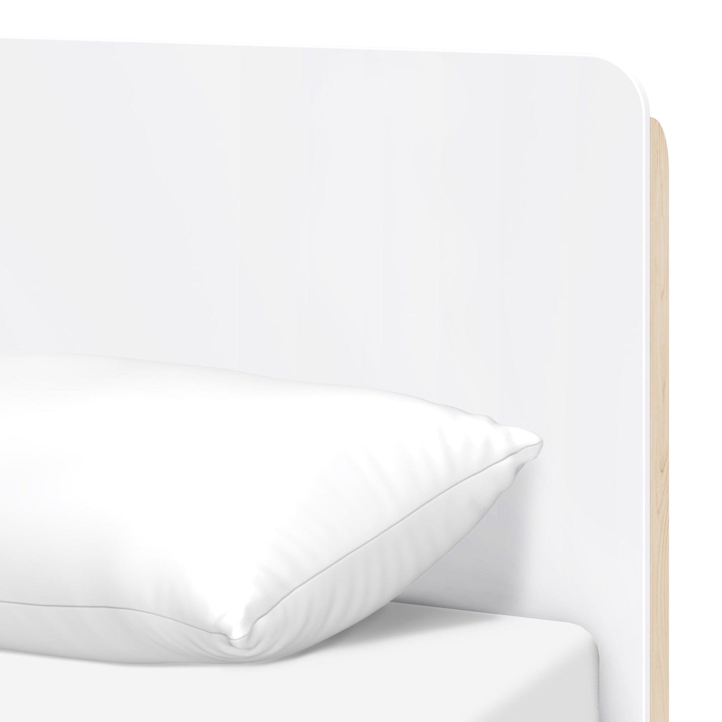 Babyletto TipToe Twin Bed - White/Washed Natural - M18469WNX
