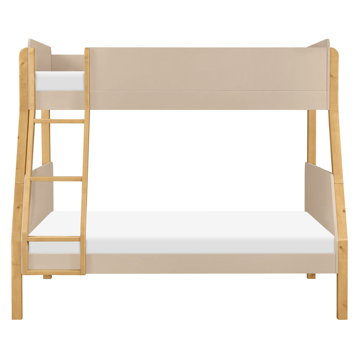 Babyletto TipToe Twin-Over-Full Bunk Bed - Taupe/Honey