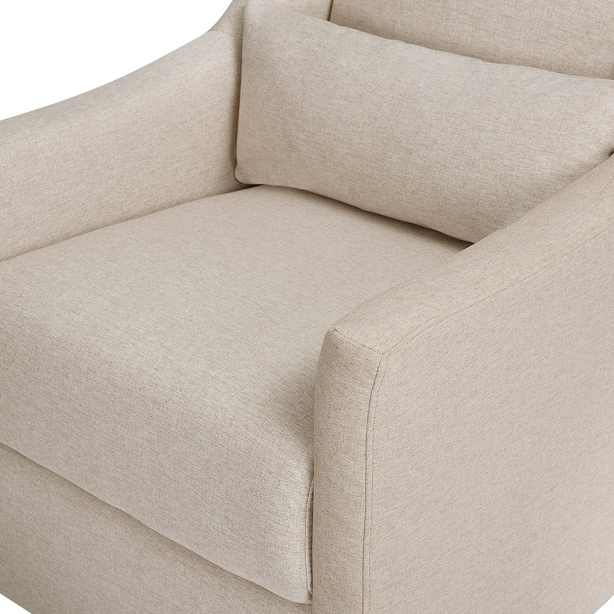 Babyletto Toco Swivel Glider and Ottoman - Performance Beach Eco-Weave - M11287PBEW