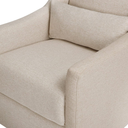 Babyletto Toco Swivel Glider and Ottoman - Performance Beach Eco-Weave - M11287PBEW