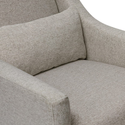Babyletto Toco Swivel Glider and Ottoman - Performance Grey Eco-Weave - M11287PGEW