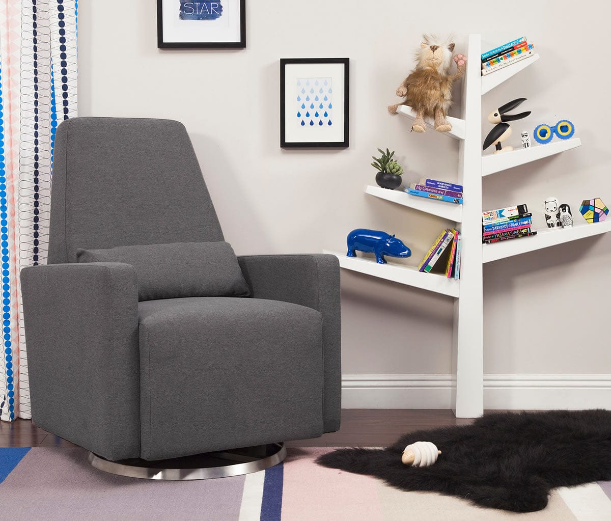 Babyletto Trapeze Glider - Lunar Grey