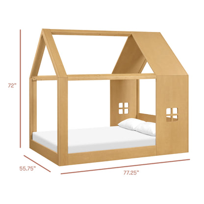 Babyletto Uchi Montessori-Inspired House Full Bed - Honey