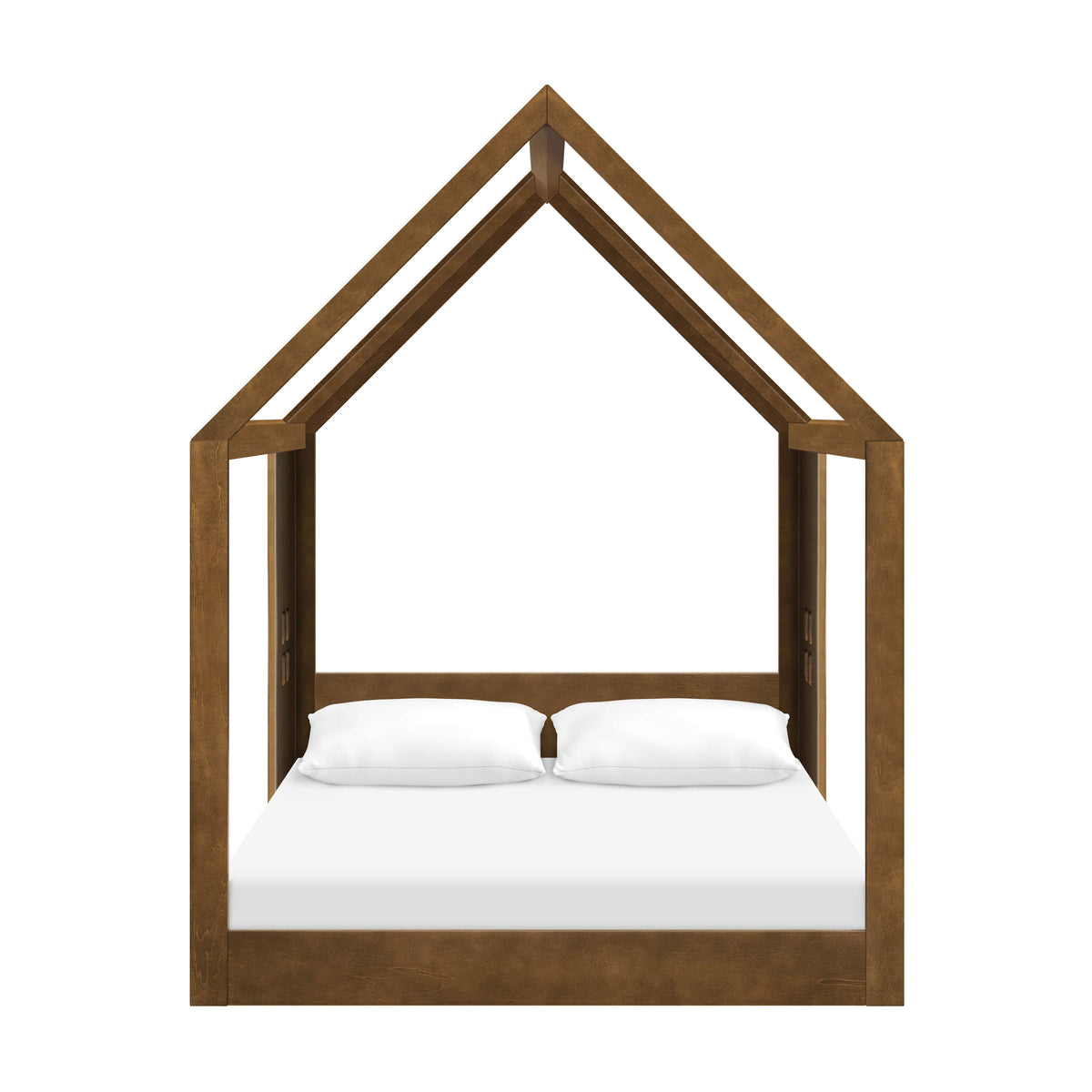 Babyletto Uchi Montessori-Inspired House Full Bed - Natural Walnut