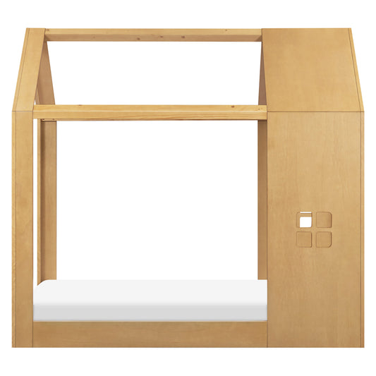 Babyletto Uchi Montessori-Inspired House Twin Bed - Honey