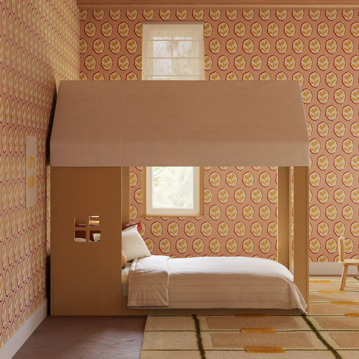 Babyletto Uchi Montessori-Inspired House Twin Bed - Honey