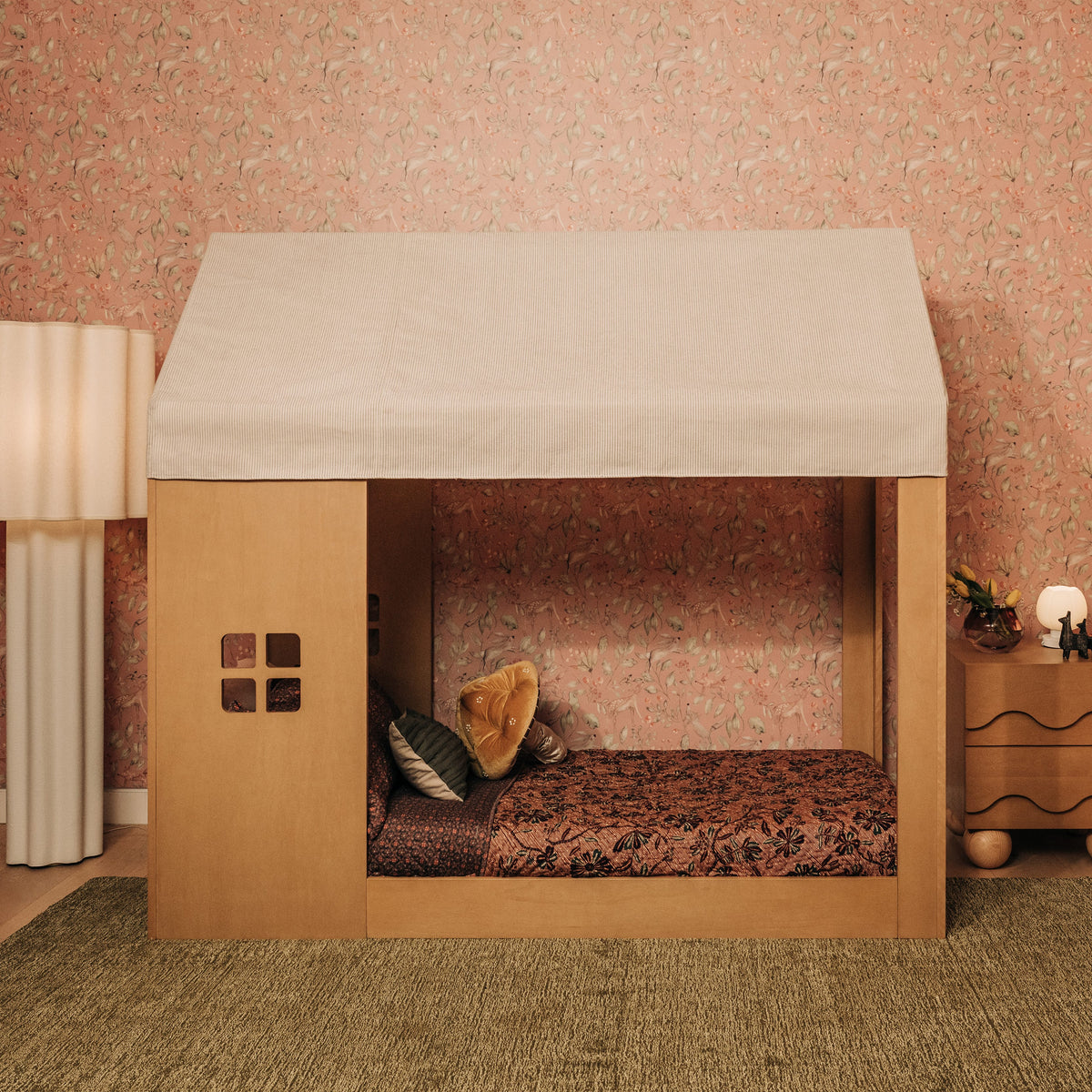Babyletto Uchi Montessori-Inspired House Twin Bed - Honey