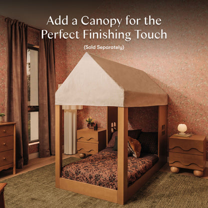 Babyletto Uchi Montessori-Inspired House Twin Bed - Honey