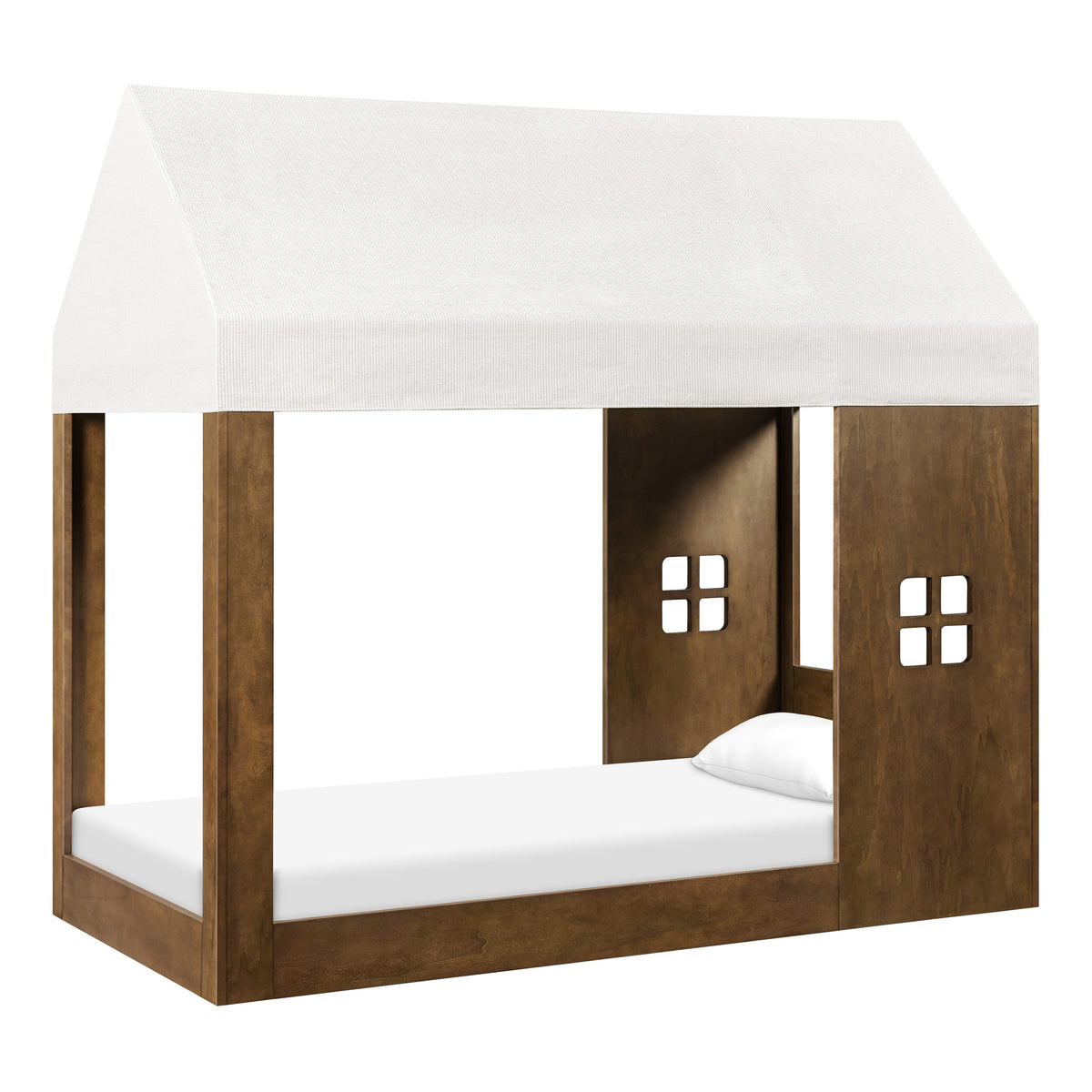 Babyletto Uchi Montessori-Inspired House Twin Bed - Natural Walnut