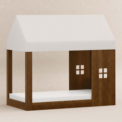 Babyletto Uchi Montessori-Inspired House Twin Bed - Natural Walnut