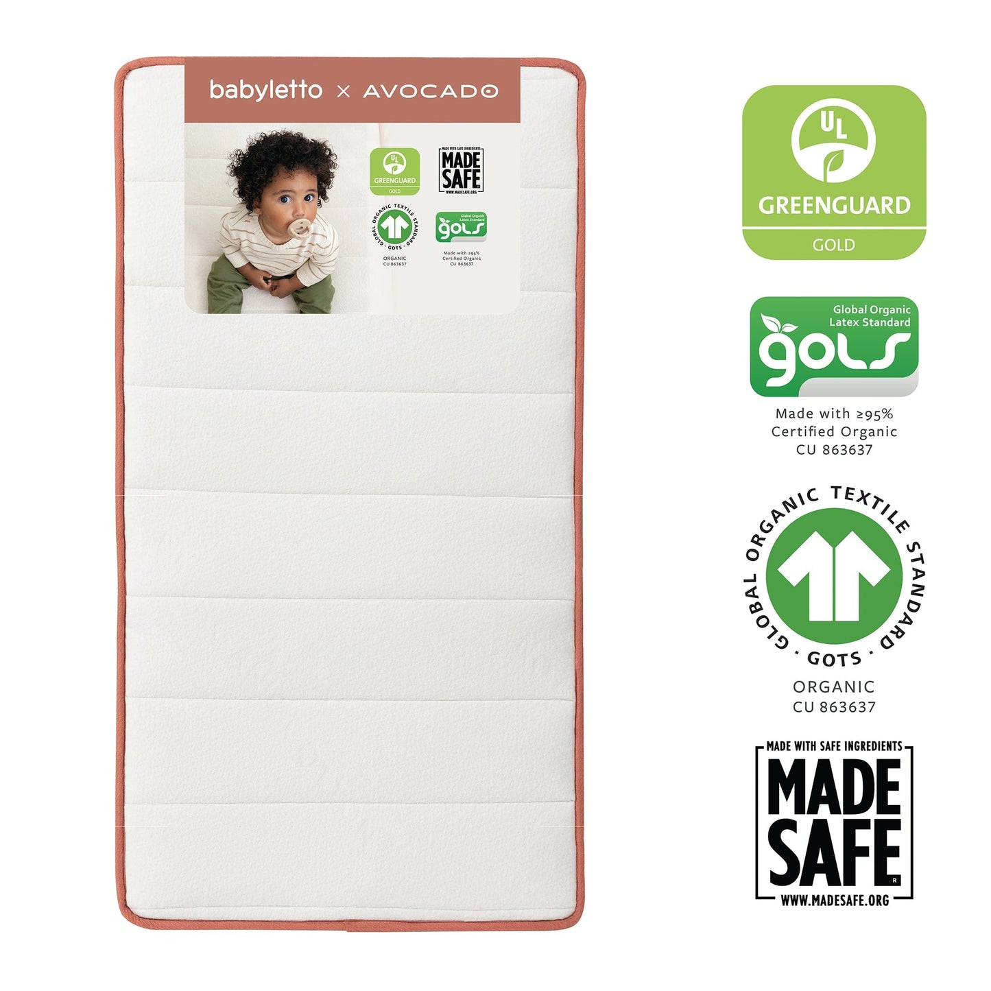 Babyletto x Avocado Dual-stage, Organic & Non-Toxic Crib Mattress - M53102A