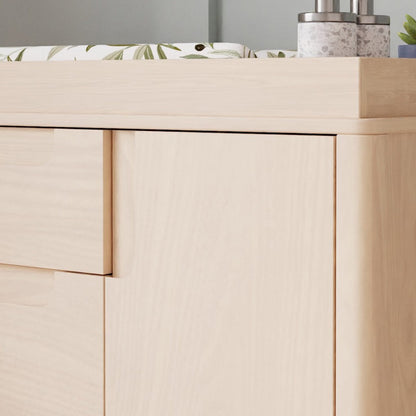 Babyletto Yuzu 3-Drawer Changer Dresser, KD w/Removable Changing Tray - Washed Natural - M23423NX