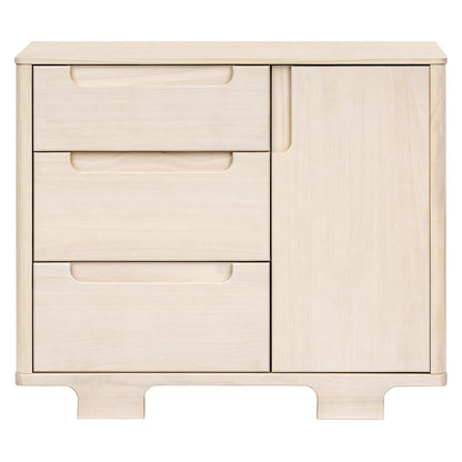 Babyletto Yuzu 3-Drawer Changer Dresser, KD w/Removable Changing Tray - Washed Natural - M23423NX