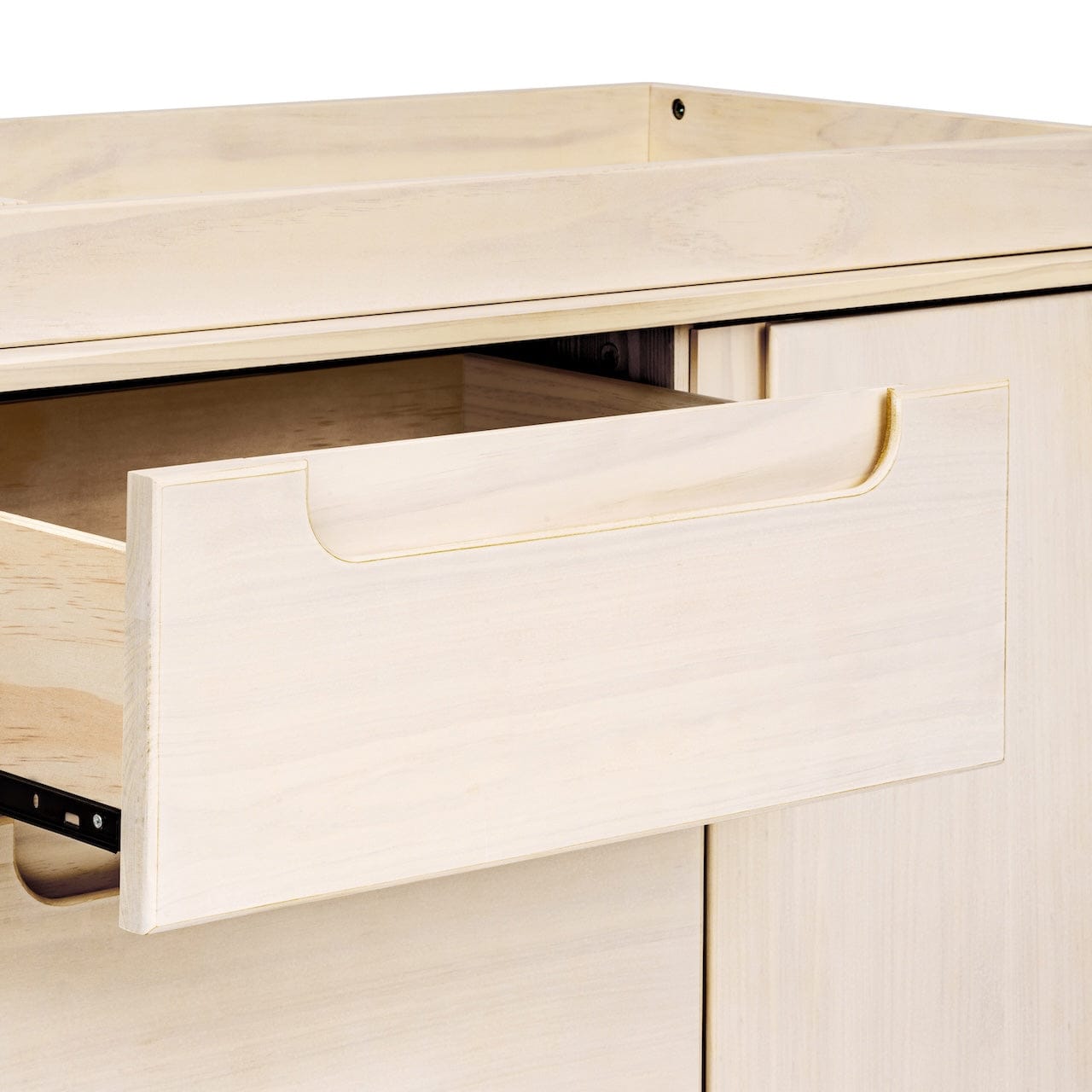 Babyletto Yuzu 3-Drawer Changer Dresser, KD w/Removable Changing Tray - Washed Natural - M23423NX