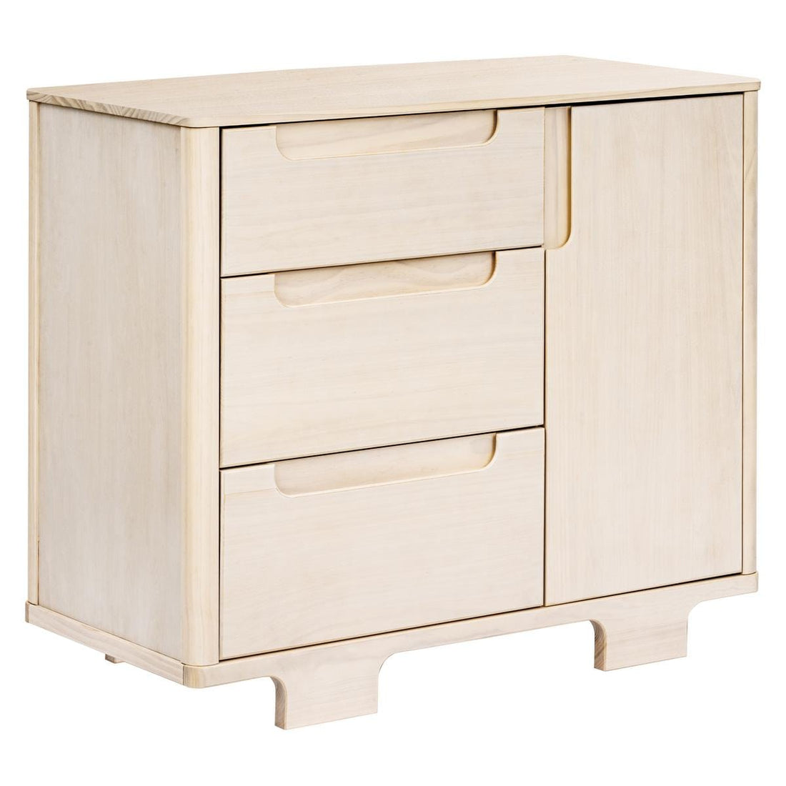 Babyletto Yuzu 3-Drawer Changer Dresser, KD w/Removable Changing Tray - Washed Natural - M23423NX