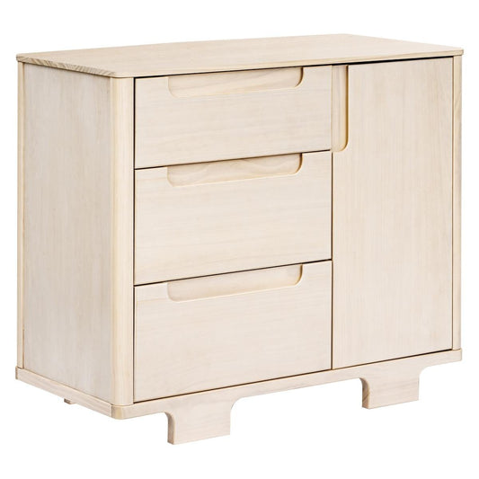 Babyletto Yuzu 3-Drawer Changer Dresser, KD w/Removable Changing Tray - Washed Natural - M23423NX