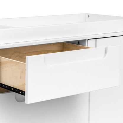 Babyletto Yuzu 3-Drawer Changer Dresser, KD w/Removable Changing Tray - White - M23423W