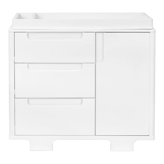 Babyletto Yuzu 3-Drawer Changer Dresser, KD w/Removable Changing Tray - White - M23423W