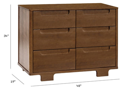 Babyletto Yuzu 6-Drawer Dresser, KD - Natural Walnut - M23426NL