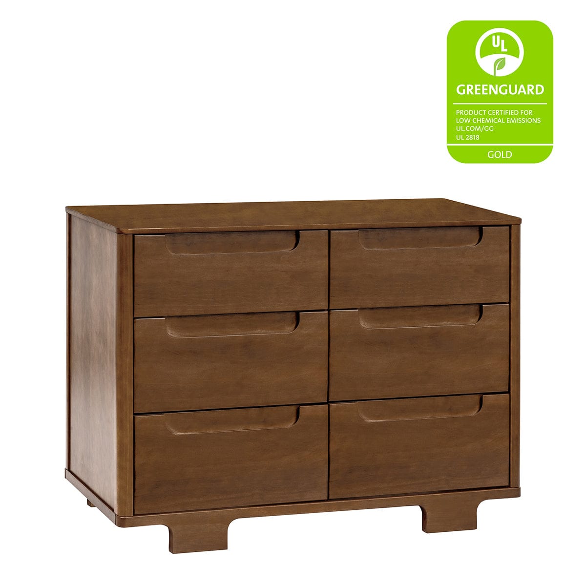 Babyletto Yuzu 6-Drawer Dresser, KD - Natural Walnut - M23426NL