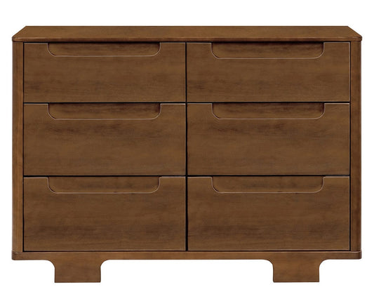 Babyletto Yuzu 6-Drawer Dresser, KD - Natural Walnut