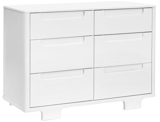 Babyletto Yuzu 6-Drawer Dresser, KD - White