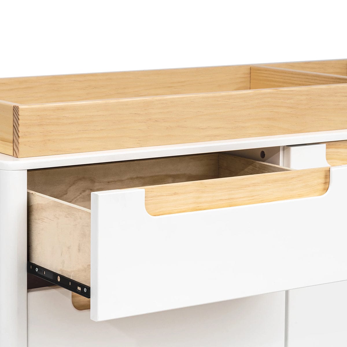 Babyletto Yuzu 6-Drawer Dresser, KD - White / Natural - M23426WN