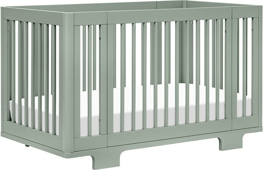 Babyletto Yuzu 8-in-1 Convertible Crib with All-Stages Conversion Kit - Light Sage - M23401LS