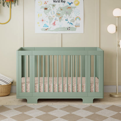 Babyletto Yuzu 8-in-1 Convertible Crib with All-Stages Conversion Kit - Light Sage - M23401LS