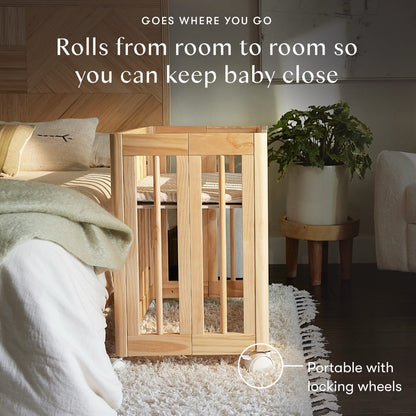 Babyletto Yuzu 8-in-1 Convertible Crib with All-Stages Conversion Kit - Natural - M23401N
