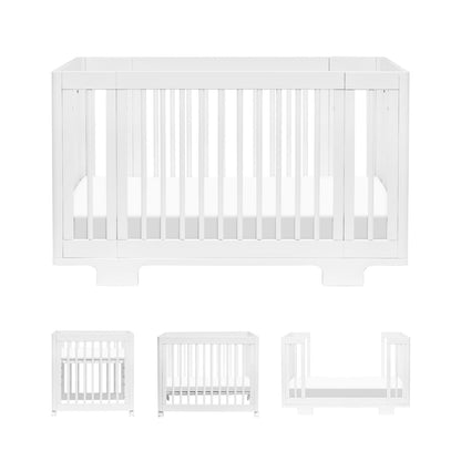 Babyletto Yuzu 8-in-1 Convertible Crib with All-Stages Conversion Kit - White - M23401W
