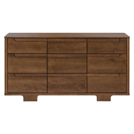 Babyletto Yuzu 9-Drawer Assembled Dresser - Natural Walnut - M23428NL