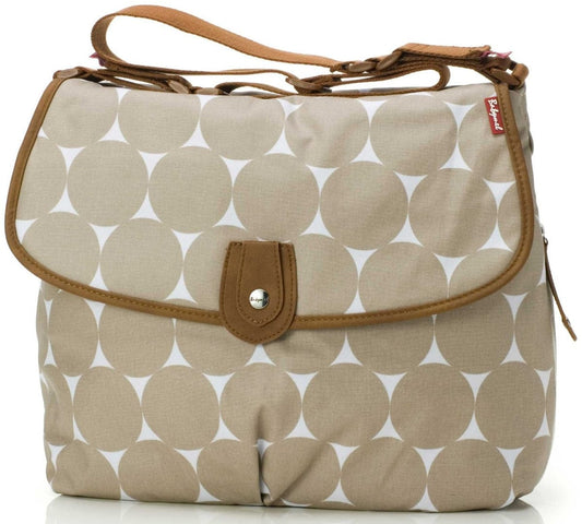 Babymel Satchel Diaper Bag - Beige Dot - BM910