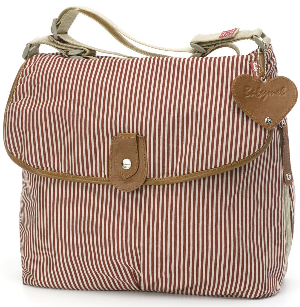 Babymel Satchel Diaper Bag - Red Stripe - BM902