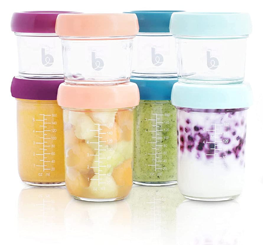Babymoov Babybols Glass Food Storage Multiset (4 x 4oz + 4 x 8oz) - A004312