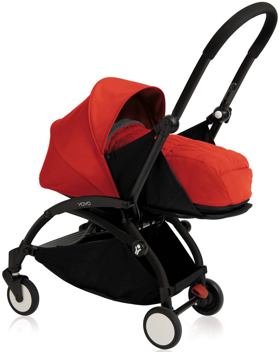 Babyzen 2018 Yoyo+ 0+ Newborn Compact Stroller - Black / Red
