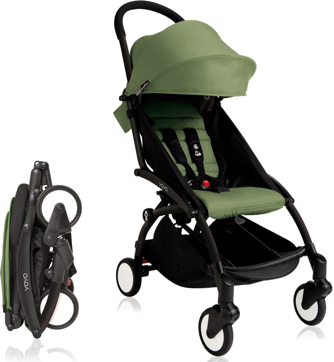 Babyzen 2018 / 2019 Yoyo+ 6+ Compact Stroller - Black / Peppermint