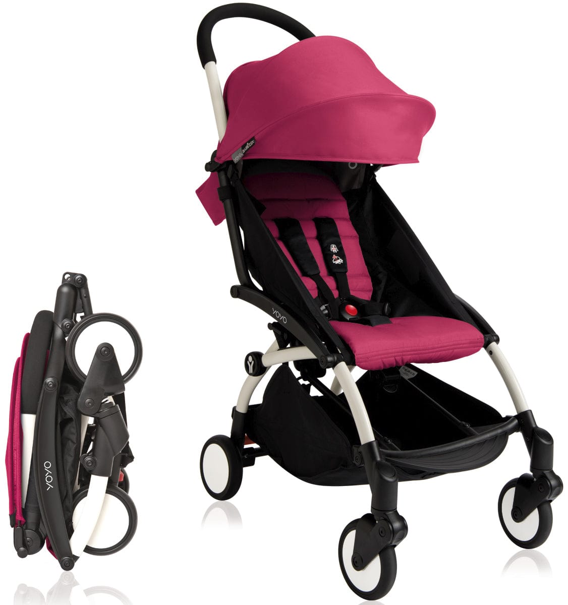 Babyzen 2018 / 2019 Yoyo+ 6+ Compact Stroller - White /Pink
