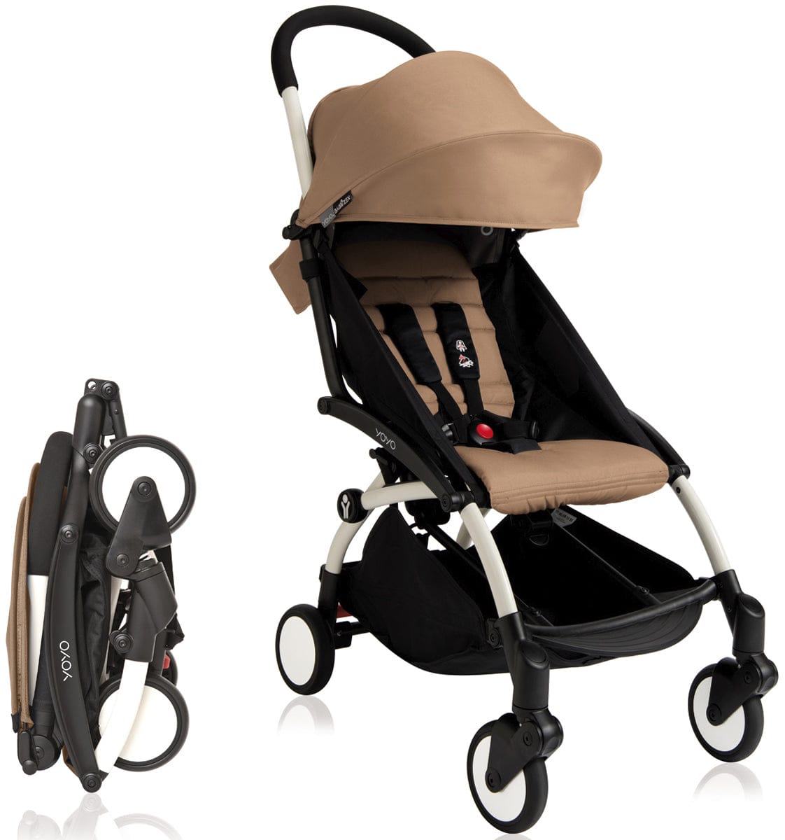 Babyzen 2018 / 2019 Yoyo+ 6+ Compact Stroller - White /Taupe
