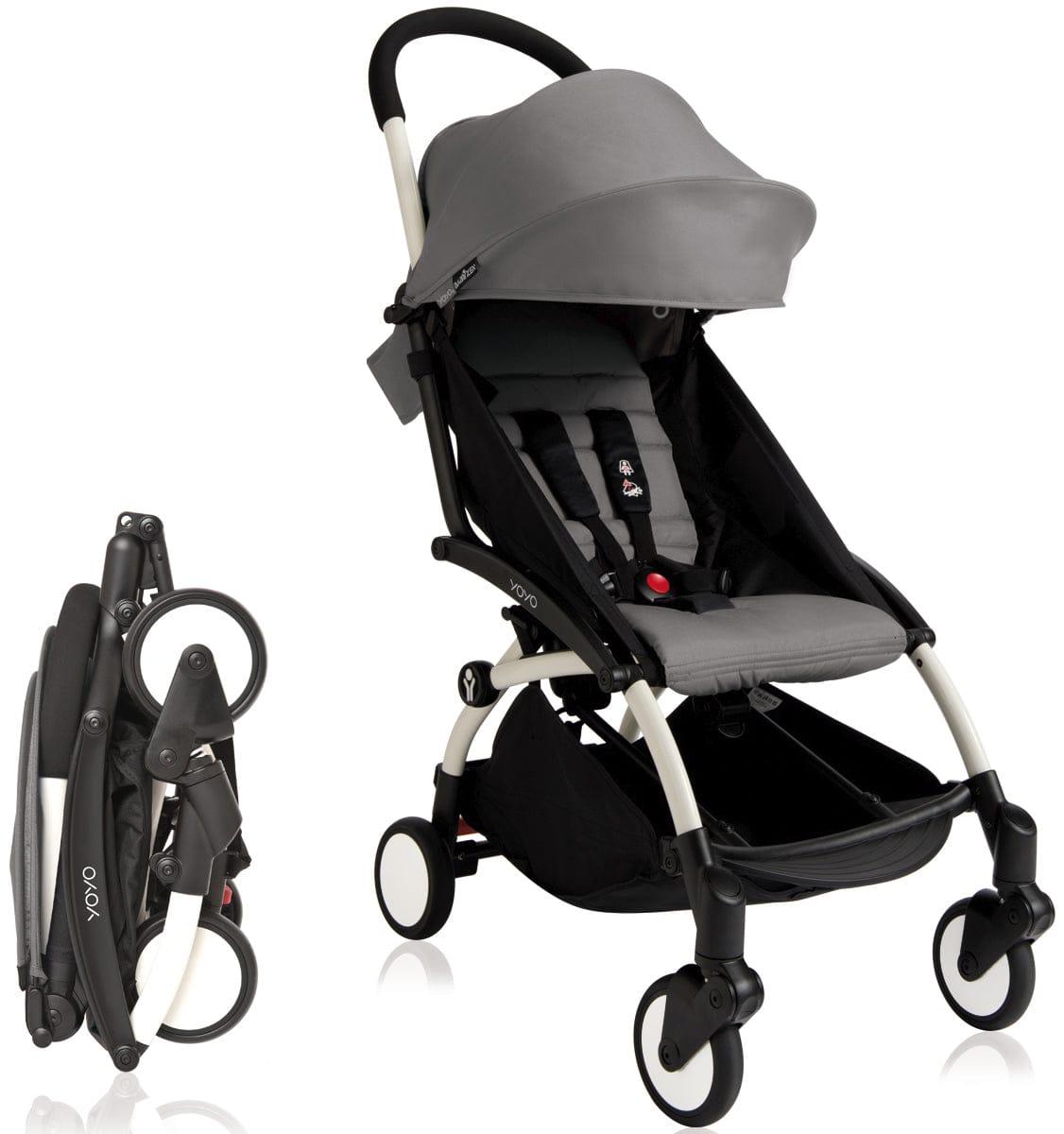 Babyzen 2018 / 2019 Yoyo+ 6+ Compact Stroller - White /Grey - US10101-WH-GRY