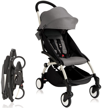 Babyzen 2018 / 2019 Yoyo+ 6+ Compact Stroller - White /Grey - US10101-WH-GRY