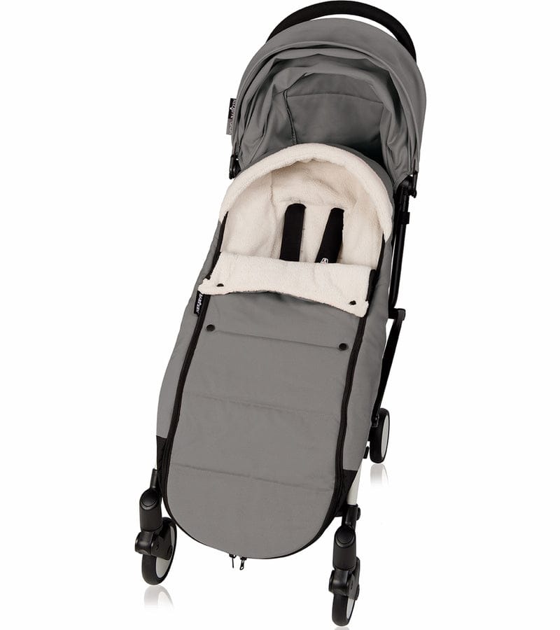Babyzen 2018 / 2019 Yoyo+ 6+ Stroller & Polar Footmuff - Black / Grey - US10101-BL-GRY-FTMF